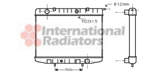 37002337 VAN Wezel radiador refrigeración del motor