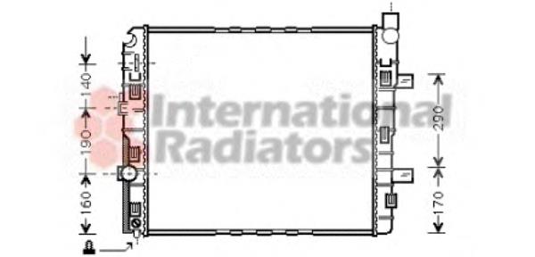 30002319 VAN Wezel radiador refrigeración del motor