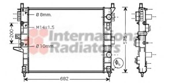 30002331 VAN Wezel radiador refrigeración del motor