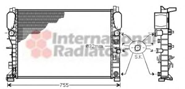 30002341 VAN Wezel radiador refrigeración del motor