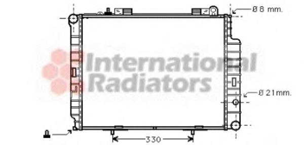 30002302 VAN Wezel radiador refrigeración del motor