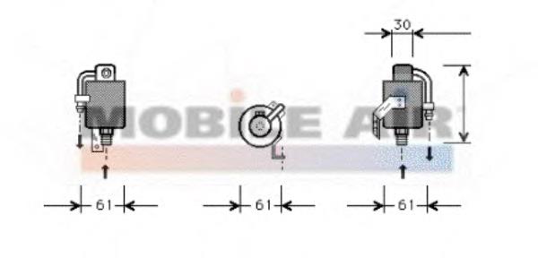 3000D073 VAN Wezel receptor-secador del aire acondicionado