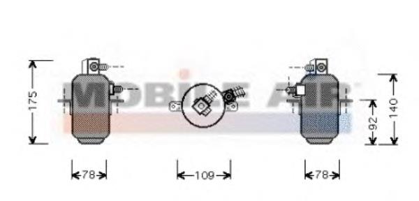 3000D081 VAN Wezel receptor-secador del aire acondicionado