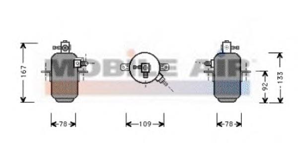 3000D007 VAN Wezel receptor-secador del aire acondicionado