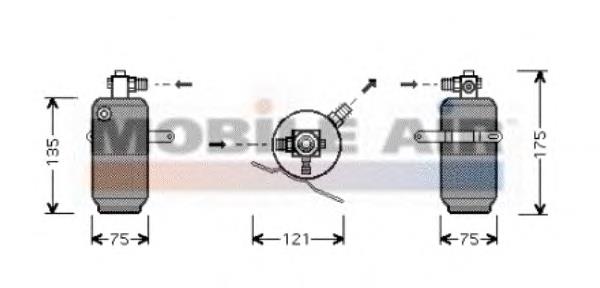 3000D293 VAN Wezel receptor-secador del aire acondicionado