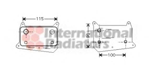 30003318 VAN Wezel radiador de aceite