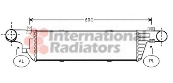 30004320 VAN Wezel radiador de aire de admisión