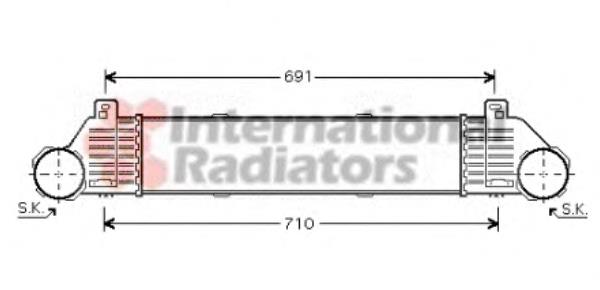 30004353 VAN Wezel radiador de aire de admisión