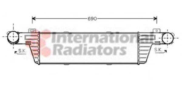 30004315 VAN Wezel radiador de aire de admisión