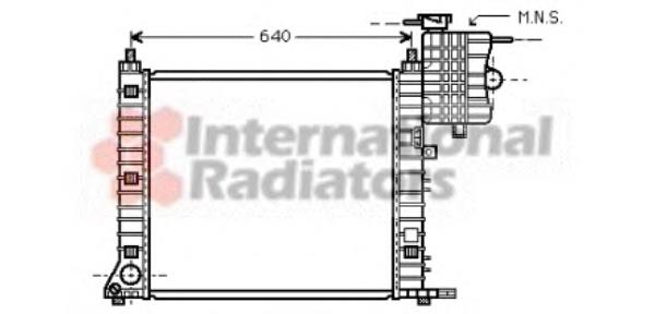 Radiador refrigeración del motor 30002349 VAN Wezel