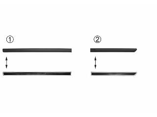 735518751 Fiat/Alfa/Lancia Listón embellecedor de puerta delantera izquierda 