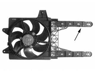 1755748 VAN Wezel difusor de radiador, ventilador de refrigeración, condensador del aire acondicionado, completo con motor y rodete