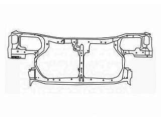 Soporte de radiador completo 3319668 VAN Wezel