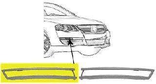 5839586 VAN Wezel moldura de parachoques delantero derecho