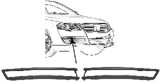 Moldura de parachoques delantero derecho 5839582 VAN Wezel