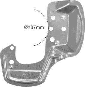 3776371 VAN Wezel chapa protectora contra salpicaduras, disco de freno delantero izquierdo