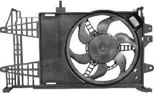 1620751 VAN Wezel difusor de radiador, ventilador de refrigeración, condensador del aire acondicionado, completo con motor y rodete