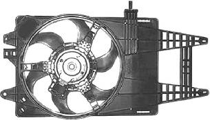 Difusor de radiador, ventilador de refrigeración, condensador del aire acondicionado, completo con motor y rodete 1622745 VAN Wezel