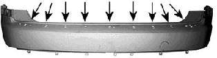 Parachoques trasero 1862544 VAN Wezel