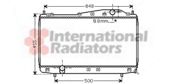 81002054 VAN Wezel radiador refrigeración del motor