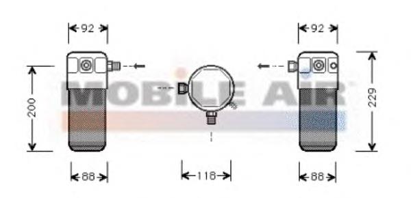 Receptor-secador del aire acondicionado 8100D021 VAN Wezel