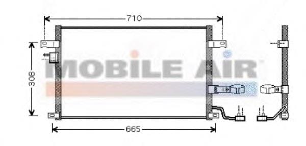 81005056 VAN Wezel condensador aire acondicionado