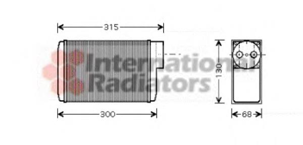 76006017 VAN Wezel radiador de calefacción