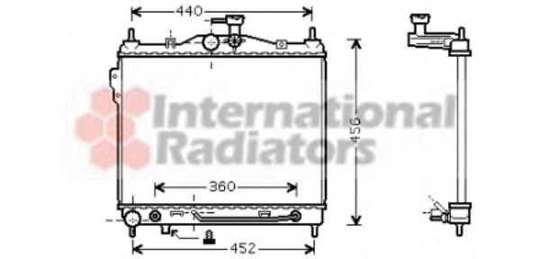 82002102 VAN Wezel radiador refrigeración del motor