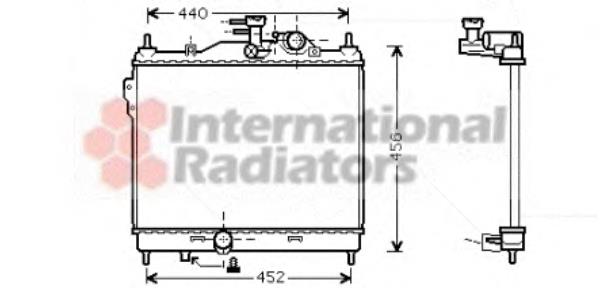 82002103 VAN Wezel radiador refrigeración del motor