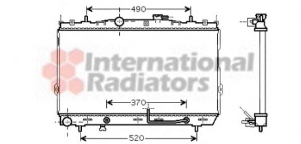 82002105 VAN Wezel radiador refrigeración del motor