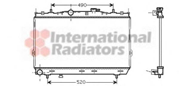 82002104 VAN Wezel radiador refrigeración del motor