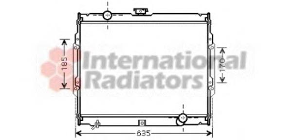 Radiador refrigeración del motor 82002108 VAN Wezel