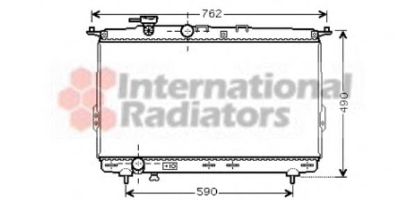 82002106 VAN Wezel radiador refrigeración del motor