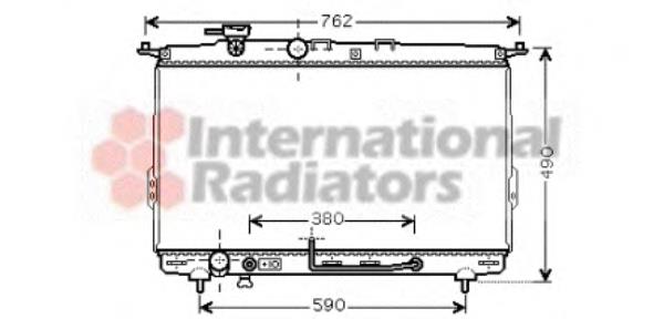 Radiador refrigeración del motor 82002107 VAN Wezel