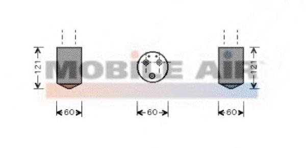 Receptor-secador del aire acondicionado 8100D043 VAN Wezel