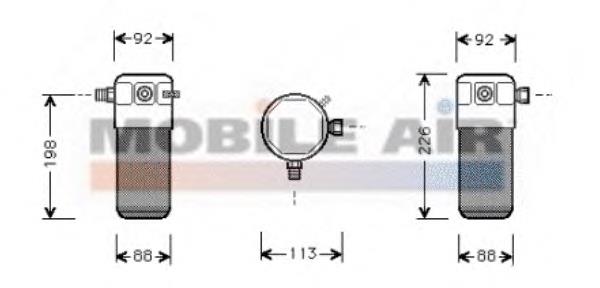 5900D105 VAN Wezel receptor-secador del aire acondicionado