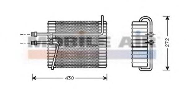 Evaporador, aire acondicionado 5900V026 VAN Wezel