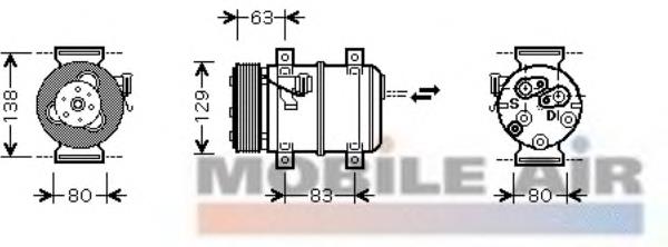 5900K120 VAN Wezel compresor de aire acondicionado