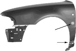 Aleta delantera izquierda Audi A4 B5 sedán (8D2) (1994 - 2001) precio, desde 69,81 EUR