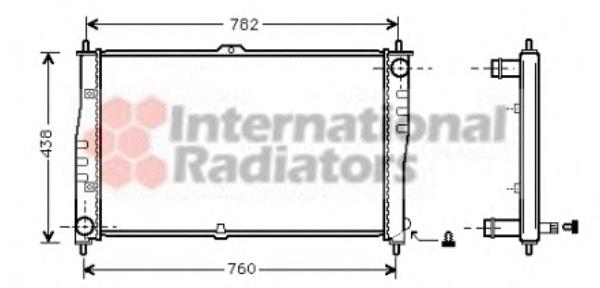 83002018 VAN Wezel radiador refrigeración del motor