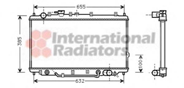 Radiador refrigeración del motor 83002017 VAN Wezel