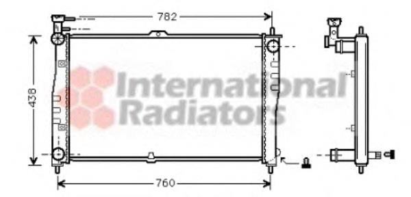 83002020 VAN Wezel radiador refrigeración del motor