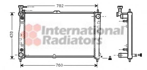 83002021 VAN Wezel radiador refrigeración del motor