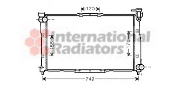 Radiador refrigeración del motor 83002039 VAN Wezel