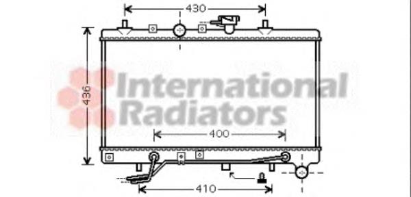 83002035 VAN Wezel radiador refrigeración del motor