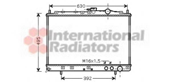 Radiador refrigeración del motor 83002037 VAN Wezel