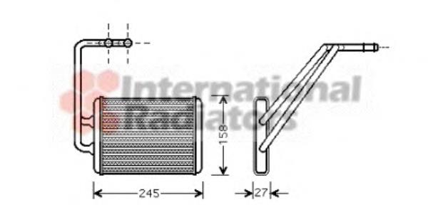 82006121 VAN Wezel radiador de calefacción