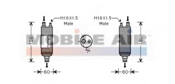 8200D117 VAN Wezel receptor-secador del aire acondicionado