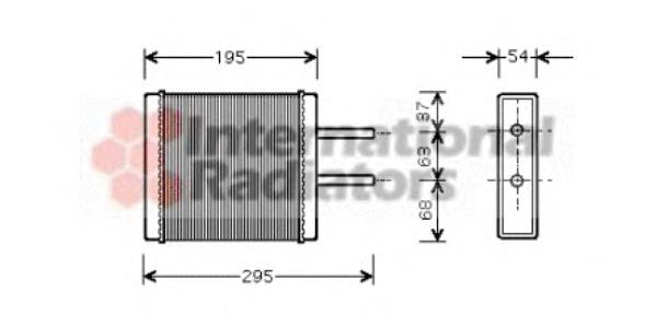 Radiador de calefacción 83006047 VAN Wezel