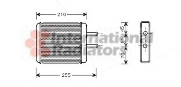 Radiador de calefacción 83006010 VAN Wezel